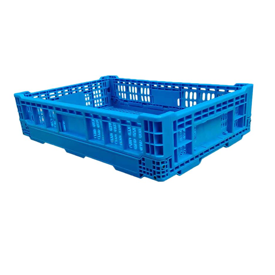 Plastic folding basket